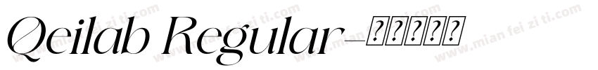 Qeilab Regular字体转换